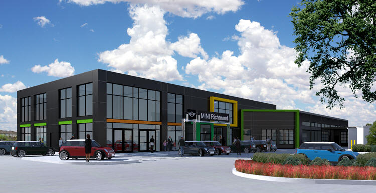 MINI Richmond stand-alone dealership exterior